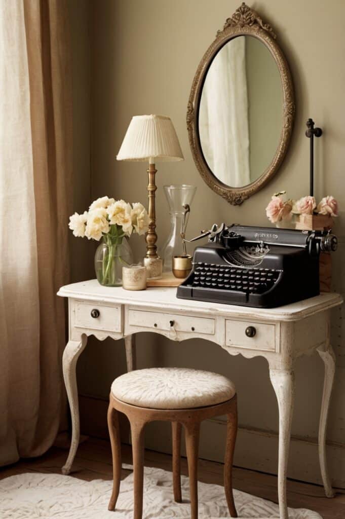 Vintage Typewriter Table Flip
