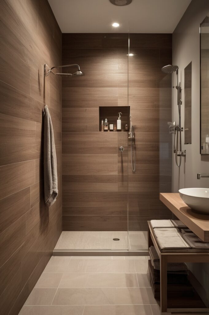 Wood-Look Tile for Warmth
