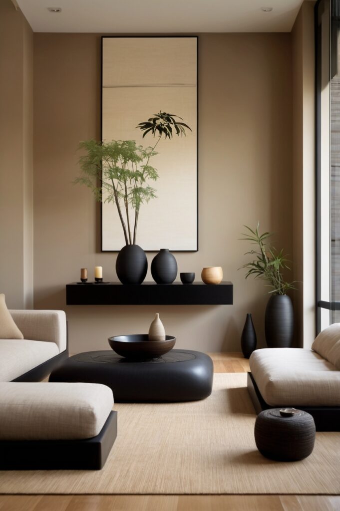 Zen Oasis in Brown and Black