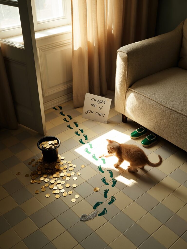 Leprechaun Footprints on the Floor
