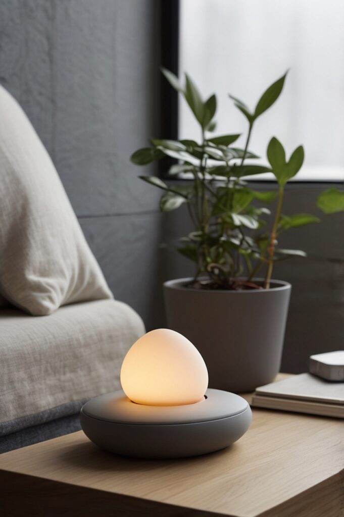 Wireless Pebble Pads with Tap-to-Glow Sensors