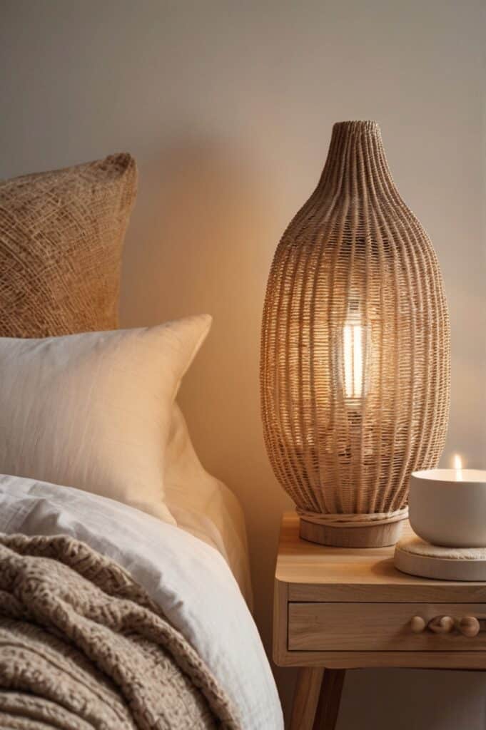 Touch-Activated Linen Mushroom Dome