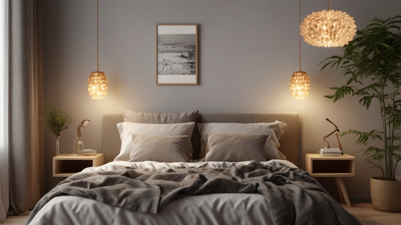 Creative Bedroom Bedside Lamp Ideas