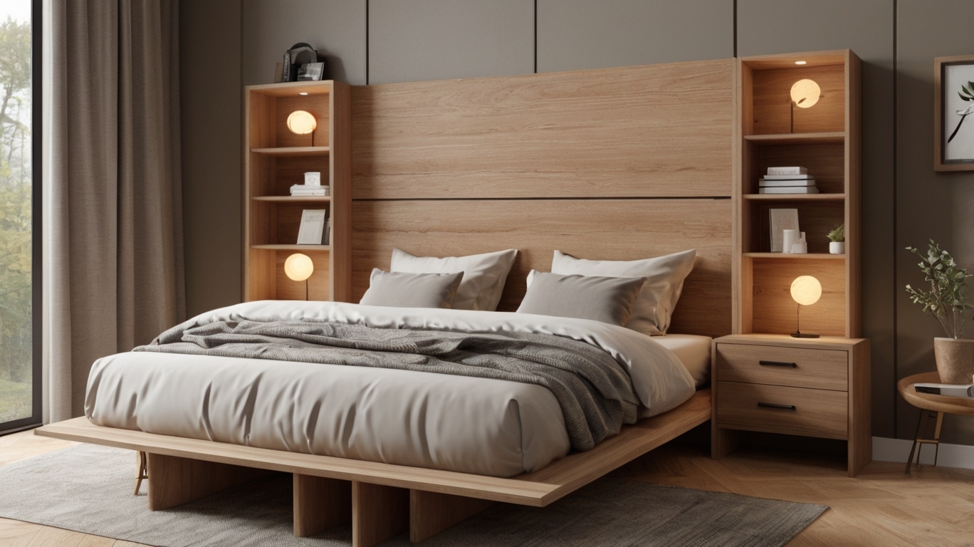 Bedroom Headboard Storage Ideas