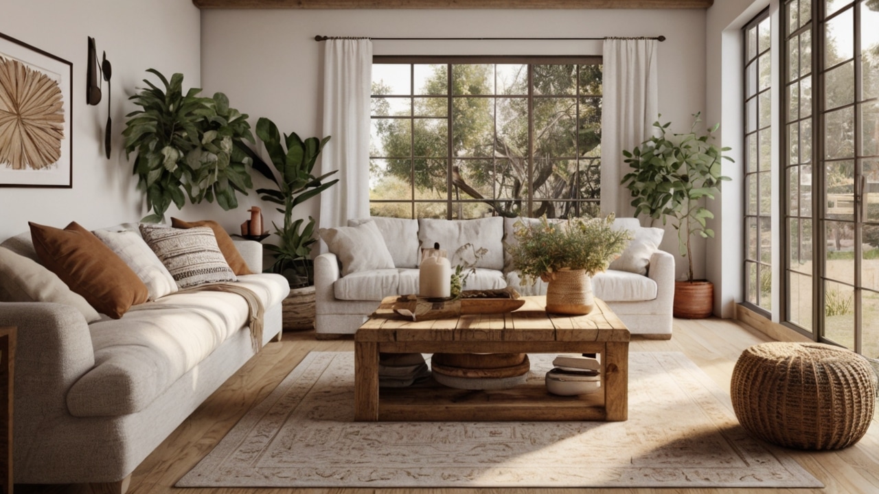 Boho Farmhouse Living Room Ideas