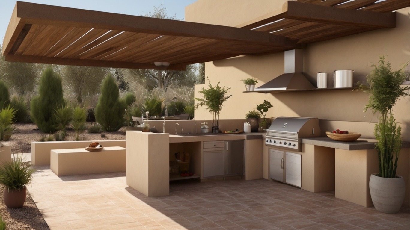 Stucco Outdoor Kitchen Ideas for Stylish Cooking