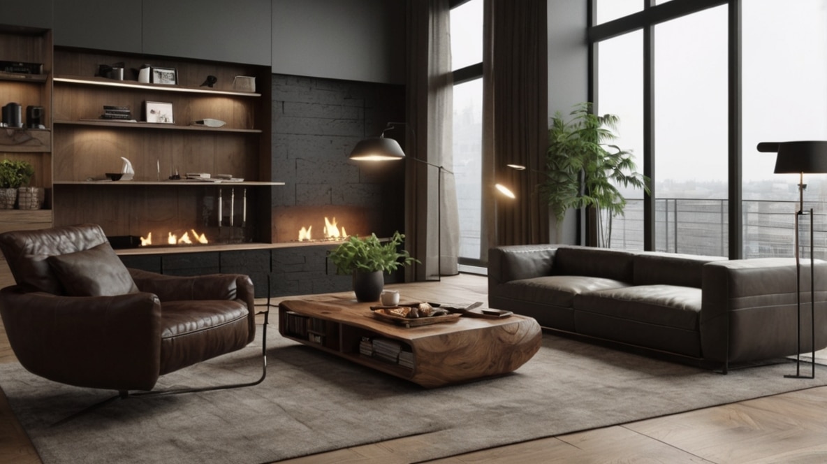 Modern Masculine Living Room Ideas