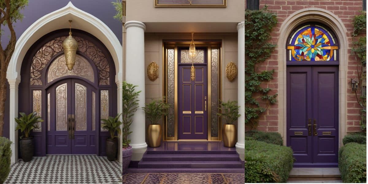 Dark Purple Front Door Ideas