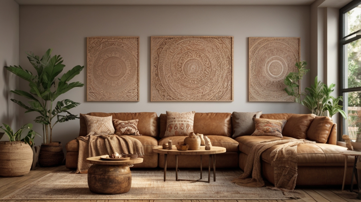 Boho Living Room Wall Decor Ideas
