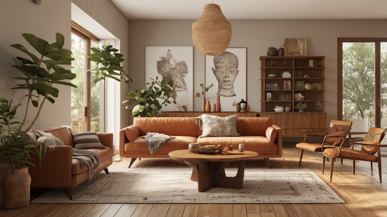 Mid Century Boho Living Room Ideas