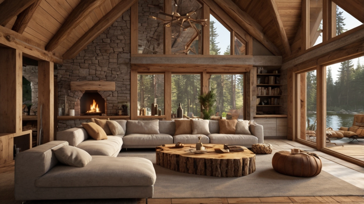 20 Rustic Sunken Living Room Designs for A Cozy Cabin Vibe