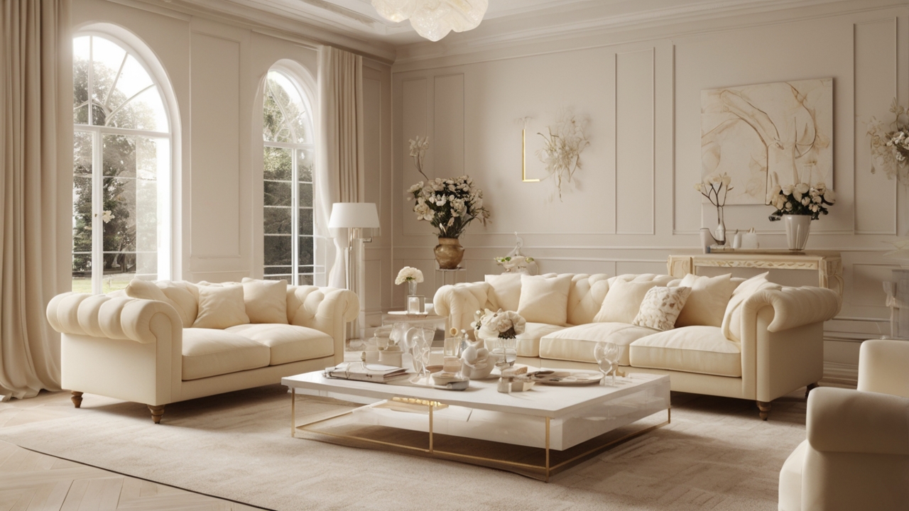 20 Cream and White Living Room Ideas