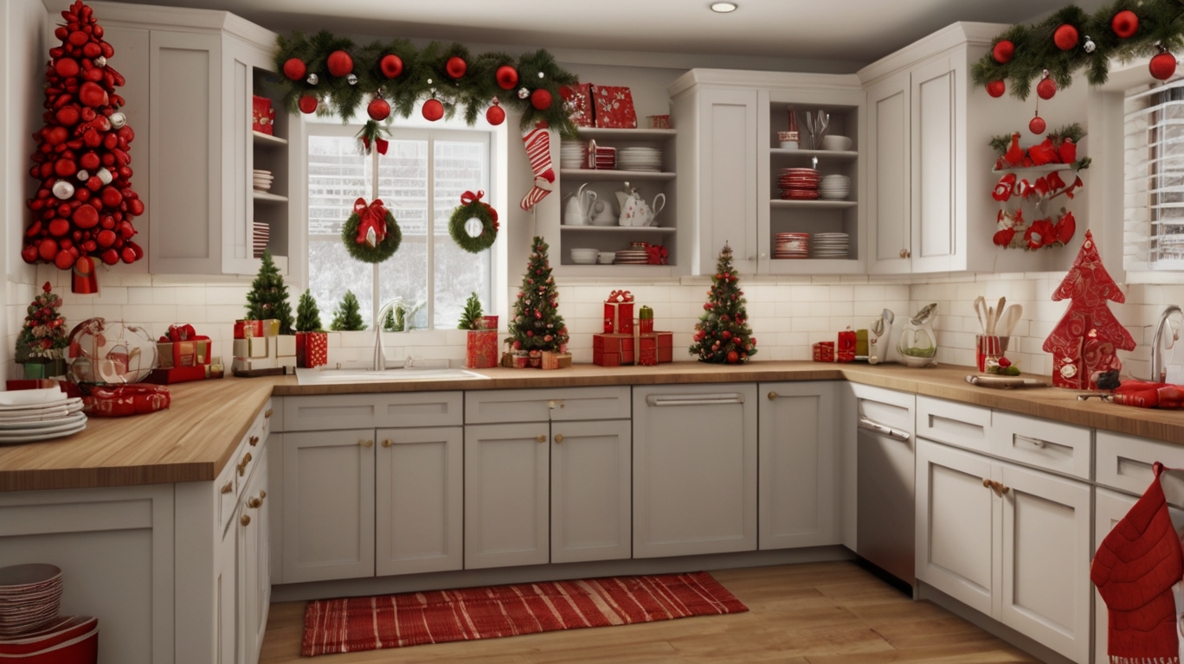 Christmas Decorations for Kitchen Cabinets