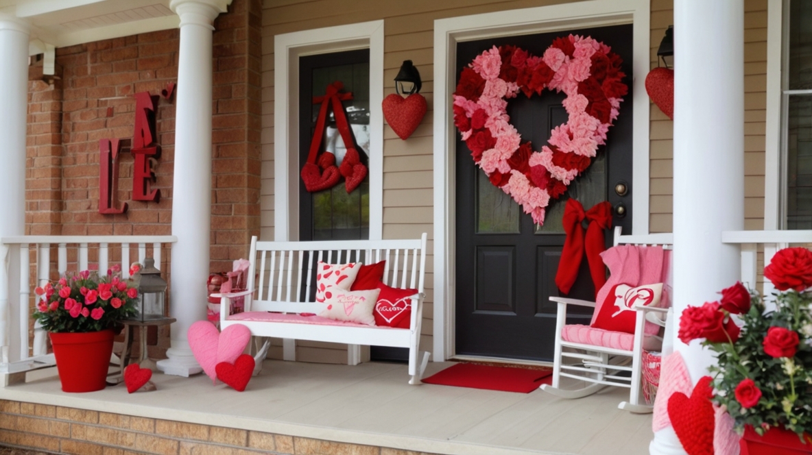 Valentine Front Porch Ideas
